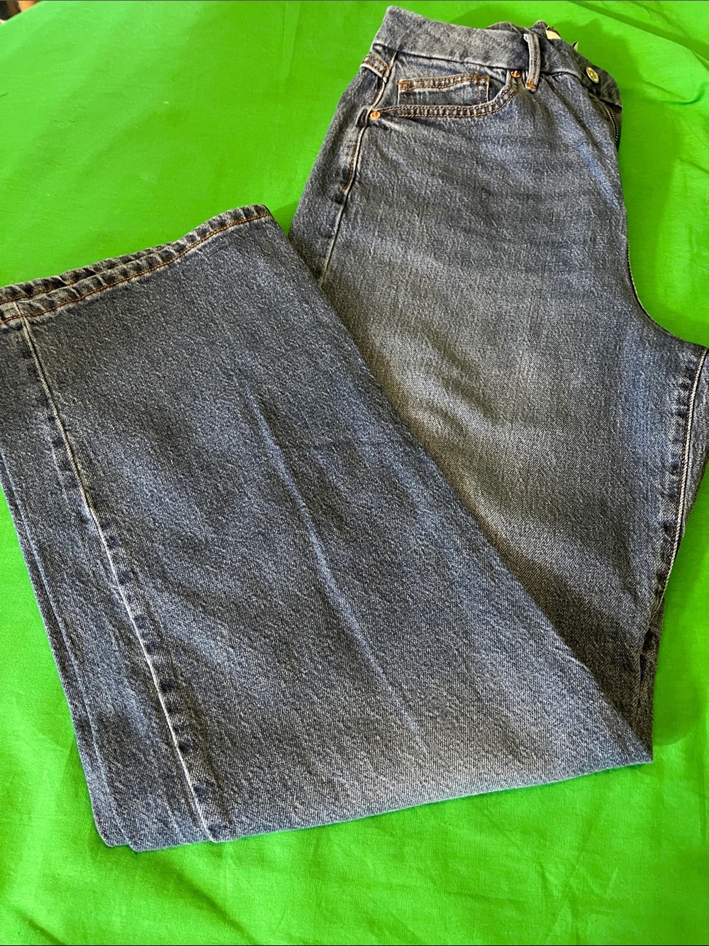 Forever 21 Dark Blue Straight-Leg Jeans